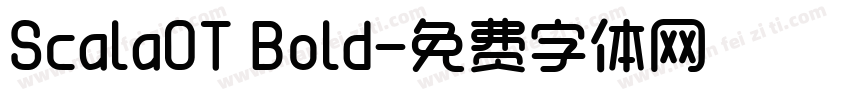 ScalaOT Bold字体转换